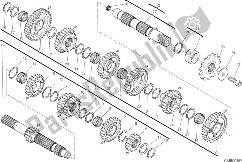 Tutte le parti per il Riduttore del Ducati Superbike 1199 Panigale ABS Brasil 2014